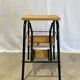 Tabouret escabeau 3 marches relooké