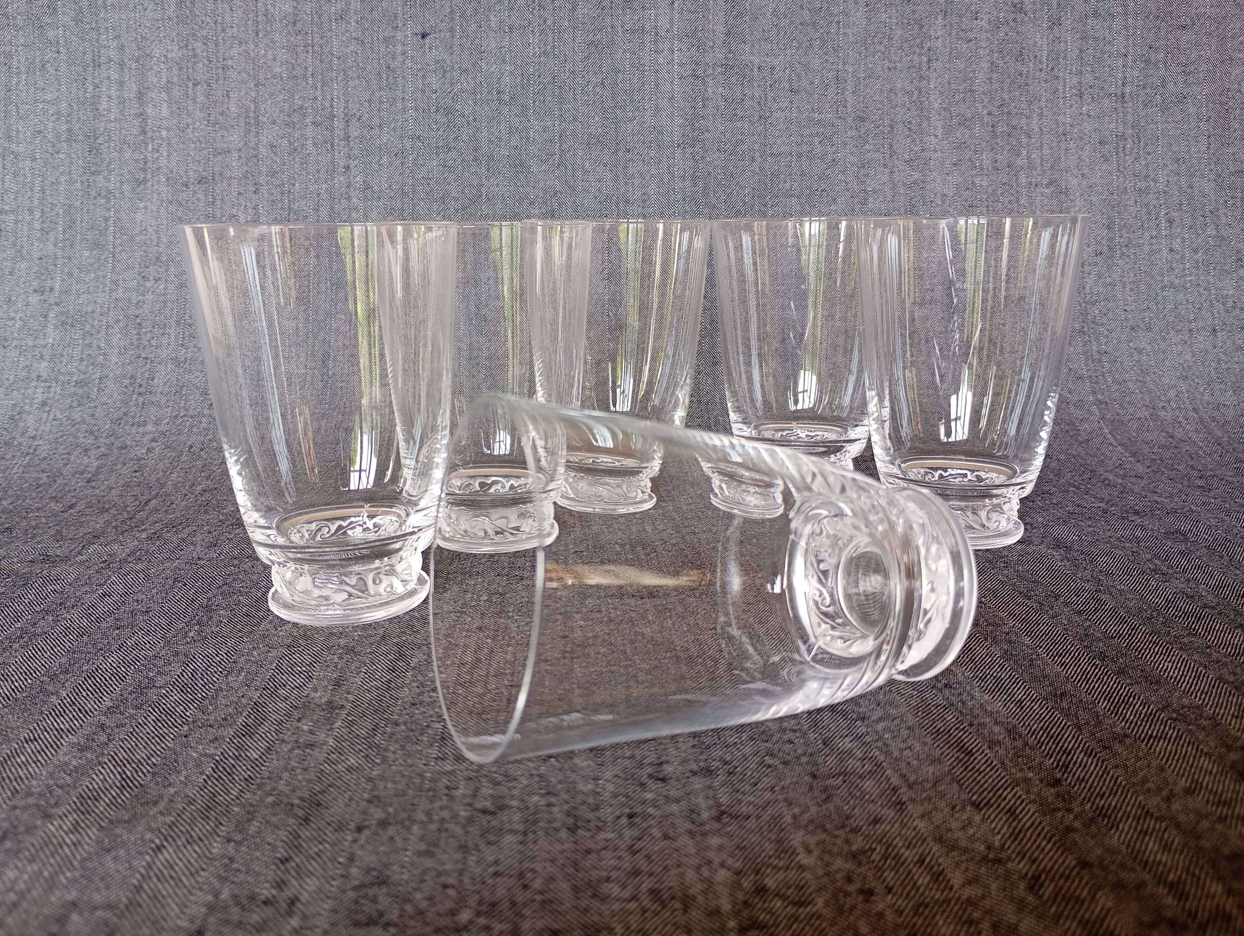 Port glasses 'Saint-Hubert' Lalique