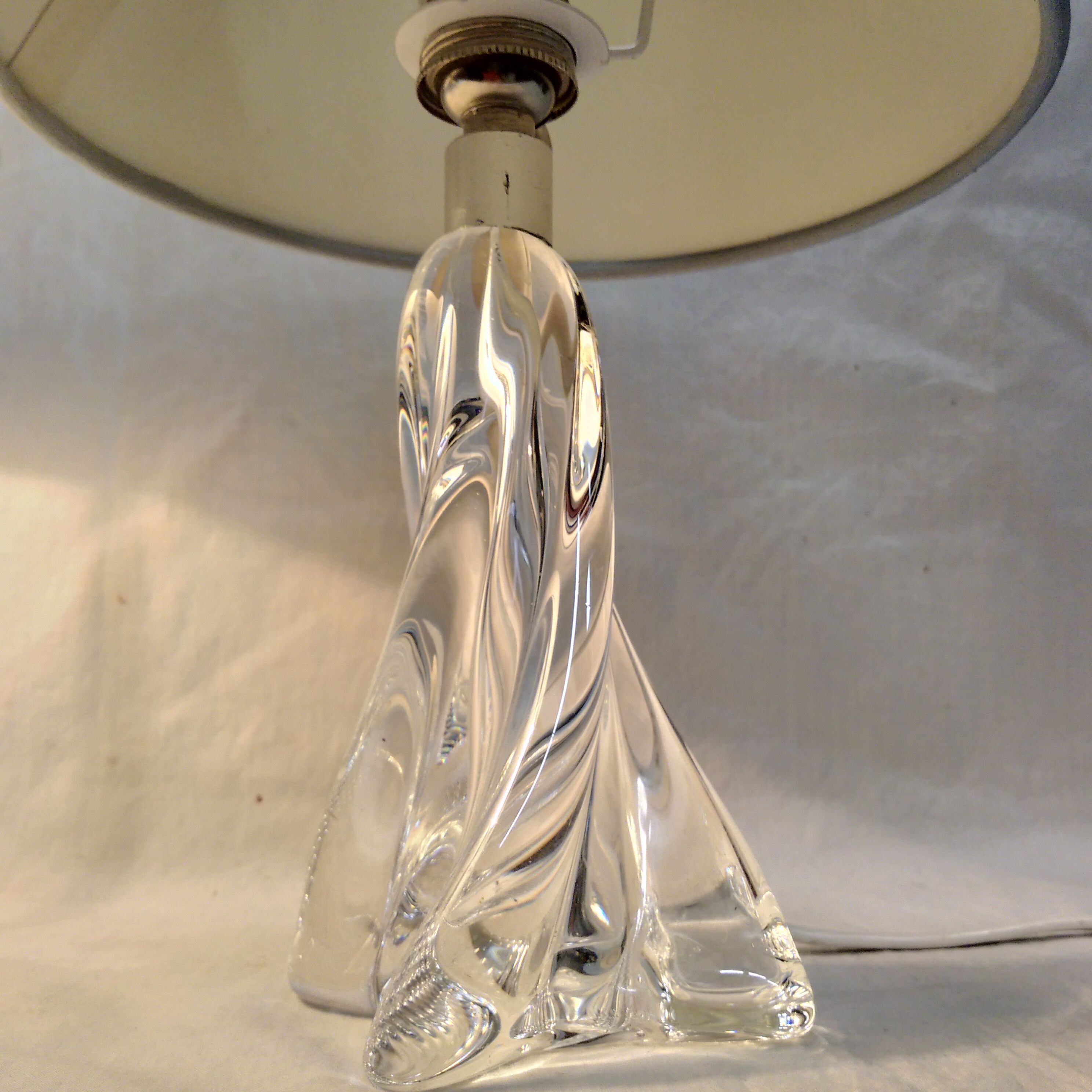 Pair of 1960 crystal lamps