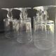 6 Large twisted plain crystal glasses – Typical of the 1960s-1970's