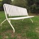 Banc pliable en metal et bois