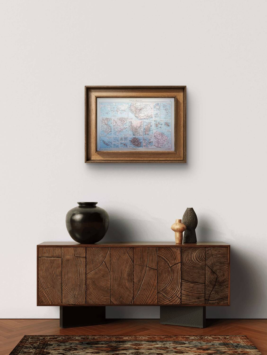 The French Empire, original map printed in 1892.