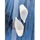 Pair of antique opaline glass tulips