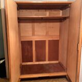 Light oak veneered wardrobe