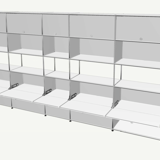 Bibliotheque usm blanc et metal