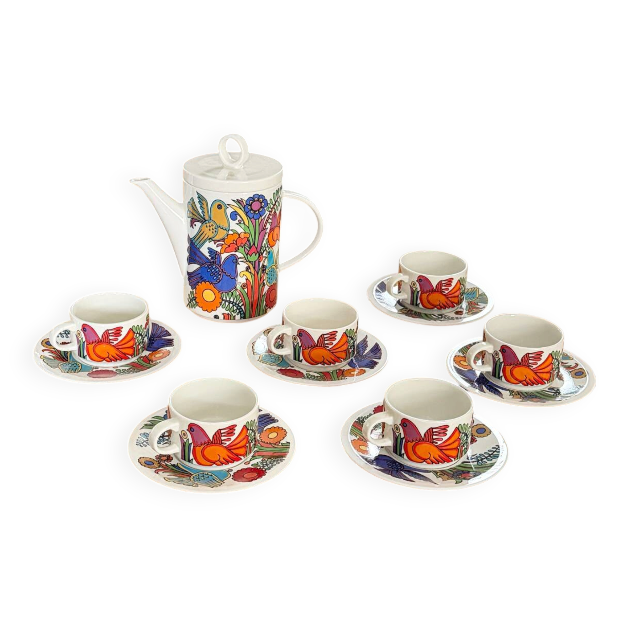 Service à café Villeroy & Boch Acapulco vintage