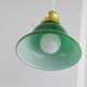 Hanging Lampshade opaline green vintage old Tulip glass