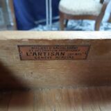 Art nouveau mahogany desk