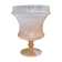 Vase style Médicis en opaline rose pâle