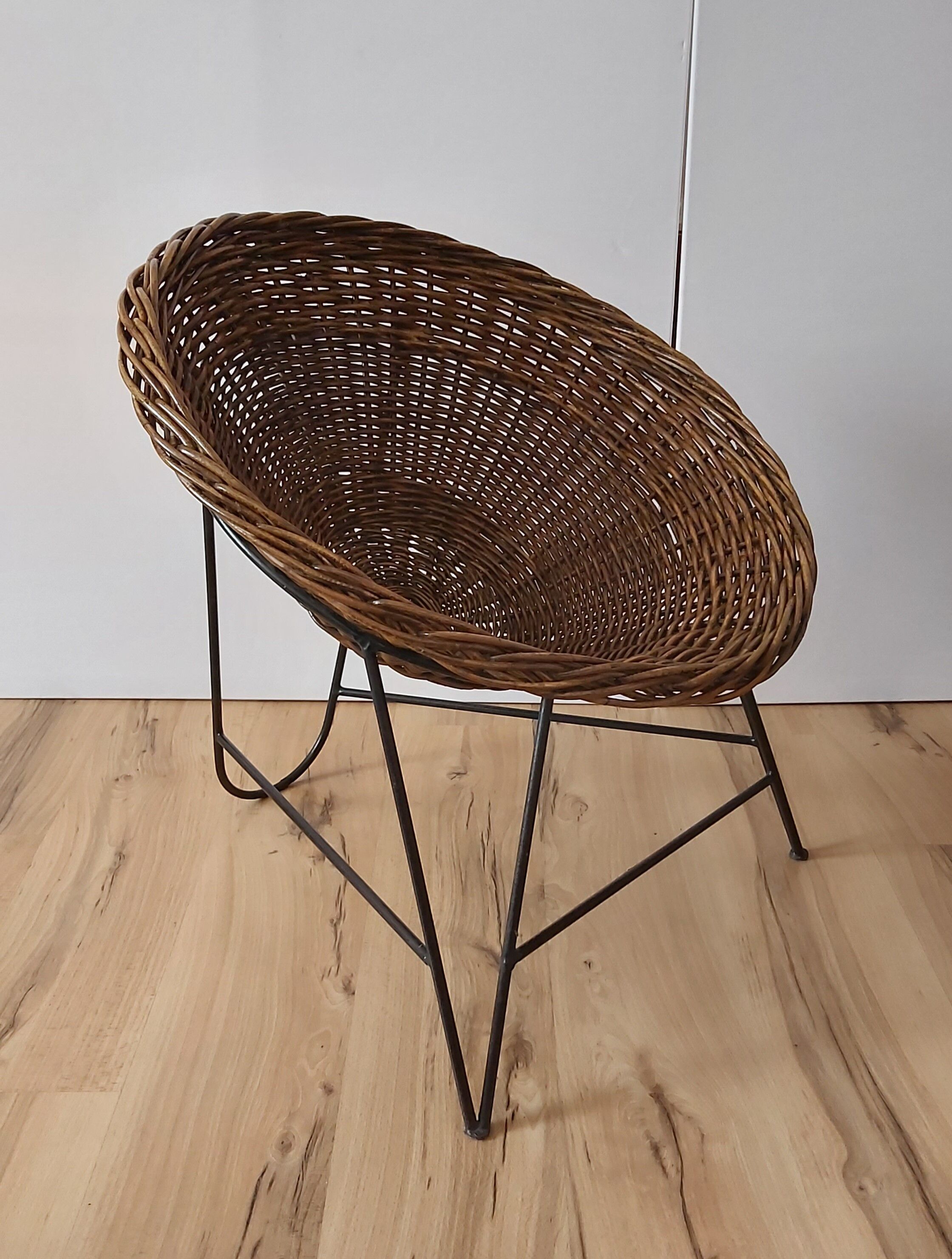 Wicker armchair, Germany, 1970s