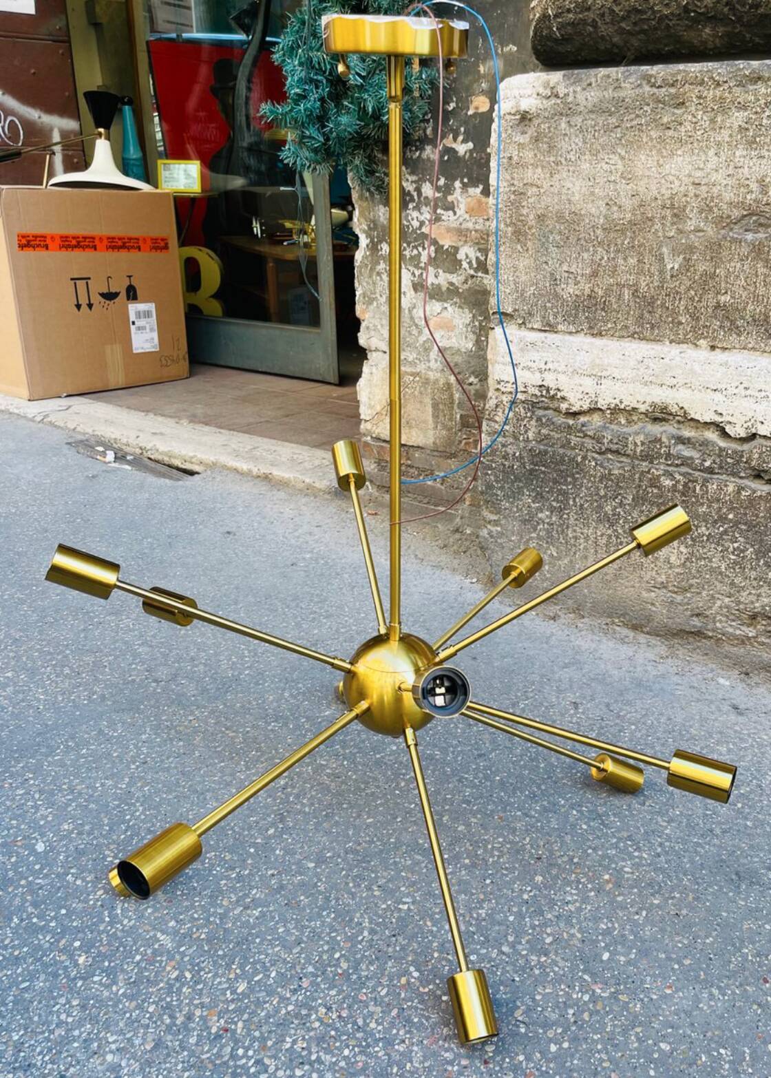 Lampadario Sputnik Anni '70 – 12 Punti Luce