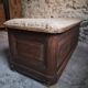 Antique French oak storage bench / blanket box, 1800–1850