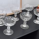 10 crystal champagne cups