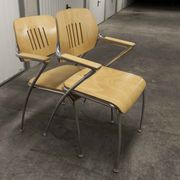 Lot of 6 "Golf" model chairs designed by Francesco Zaccone for the Brunner brand