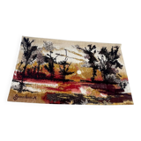 Tapisserie sérigraphie d’Aubusson Crépuscule de Gemmanick