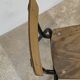 Chaise d’école vintage enfant bois et métal noir style industriel