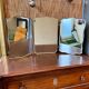 Miroir triptyque biseauté vintage art déco bauhaus années 30/40