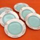 1950s 6 hollow plates Earthenware with gilding Diameter: 240mm