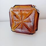 Empoli amber glass carafe