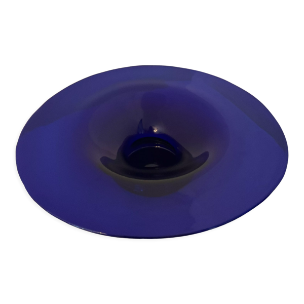 Vide poche coupe vintage en pâte de verre bleue — Beyit