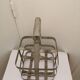 Vintage metal bottle basket