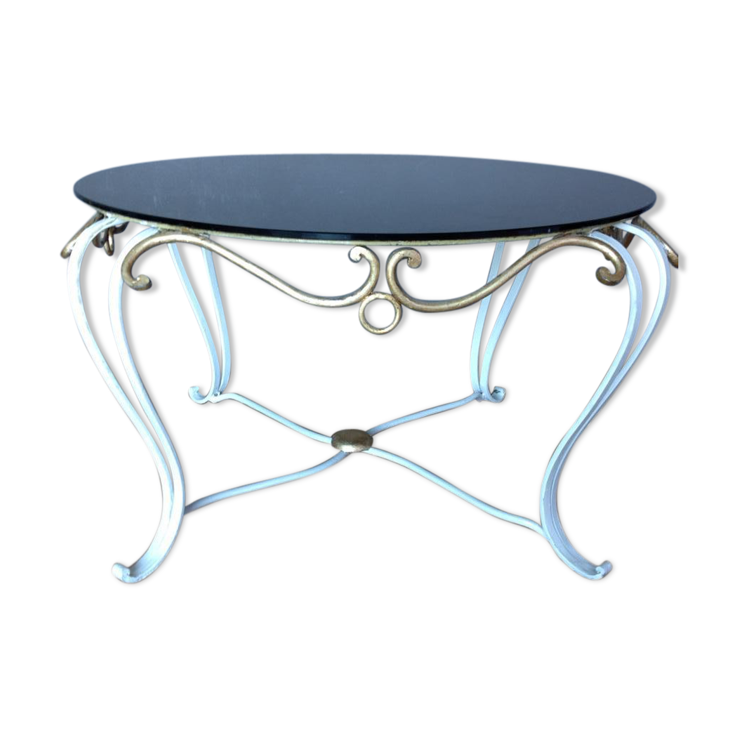 Wrought iron coffee table