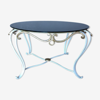 Wrought iron coffee table