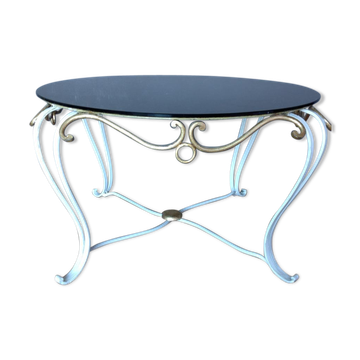 Table basse en fer forgé