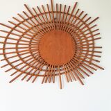 Mirror in rattan galaxy or ortf 80x61cm