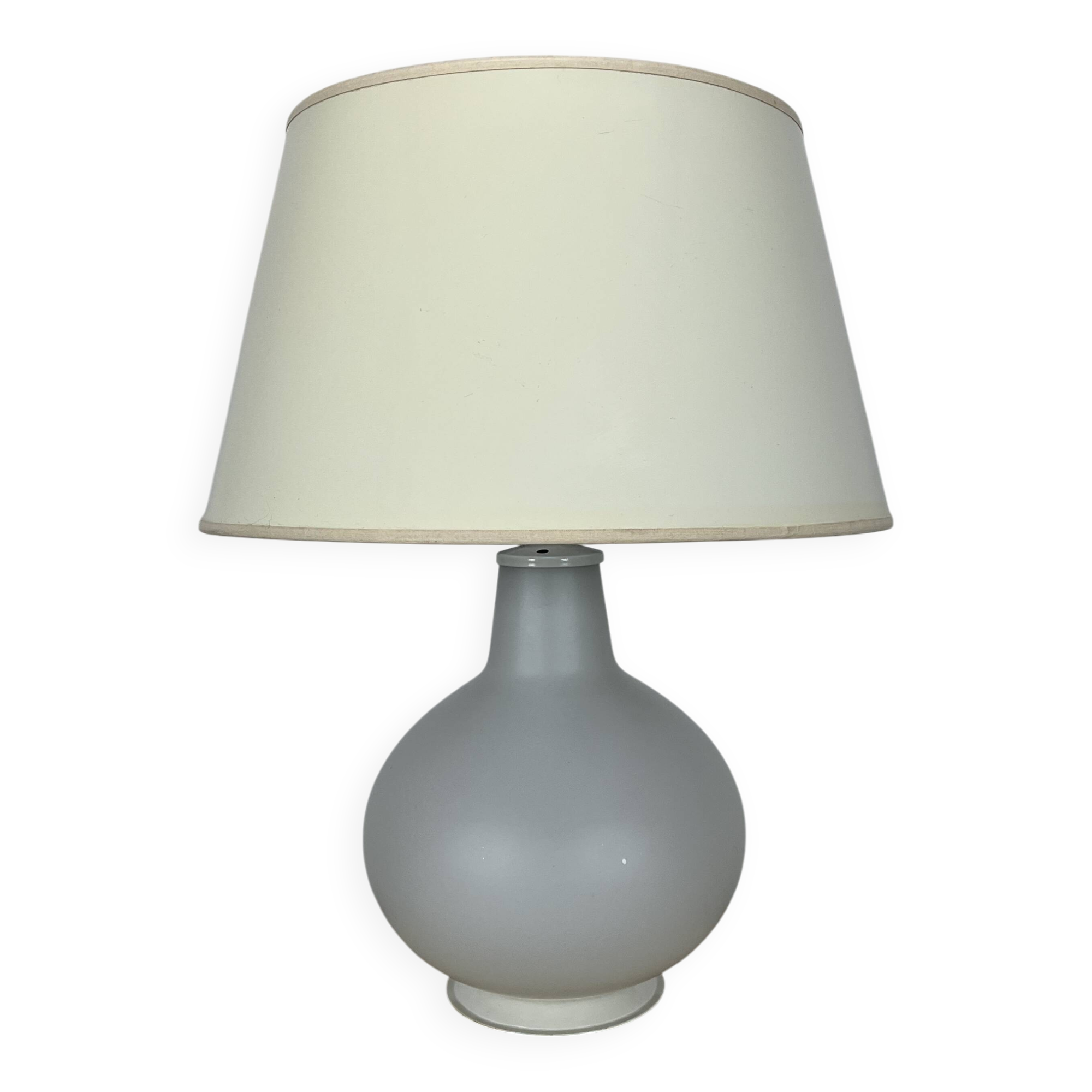 Lampe en verre opalin par Verre Lumière, années 70