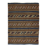 Turkish Anatolian Handmade Vintage Area Kilim Rug 186 cm x 144 cm