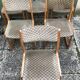Set of 6 old Baumann chairs sled