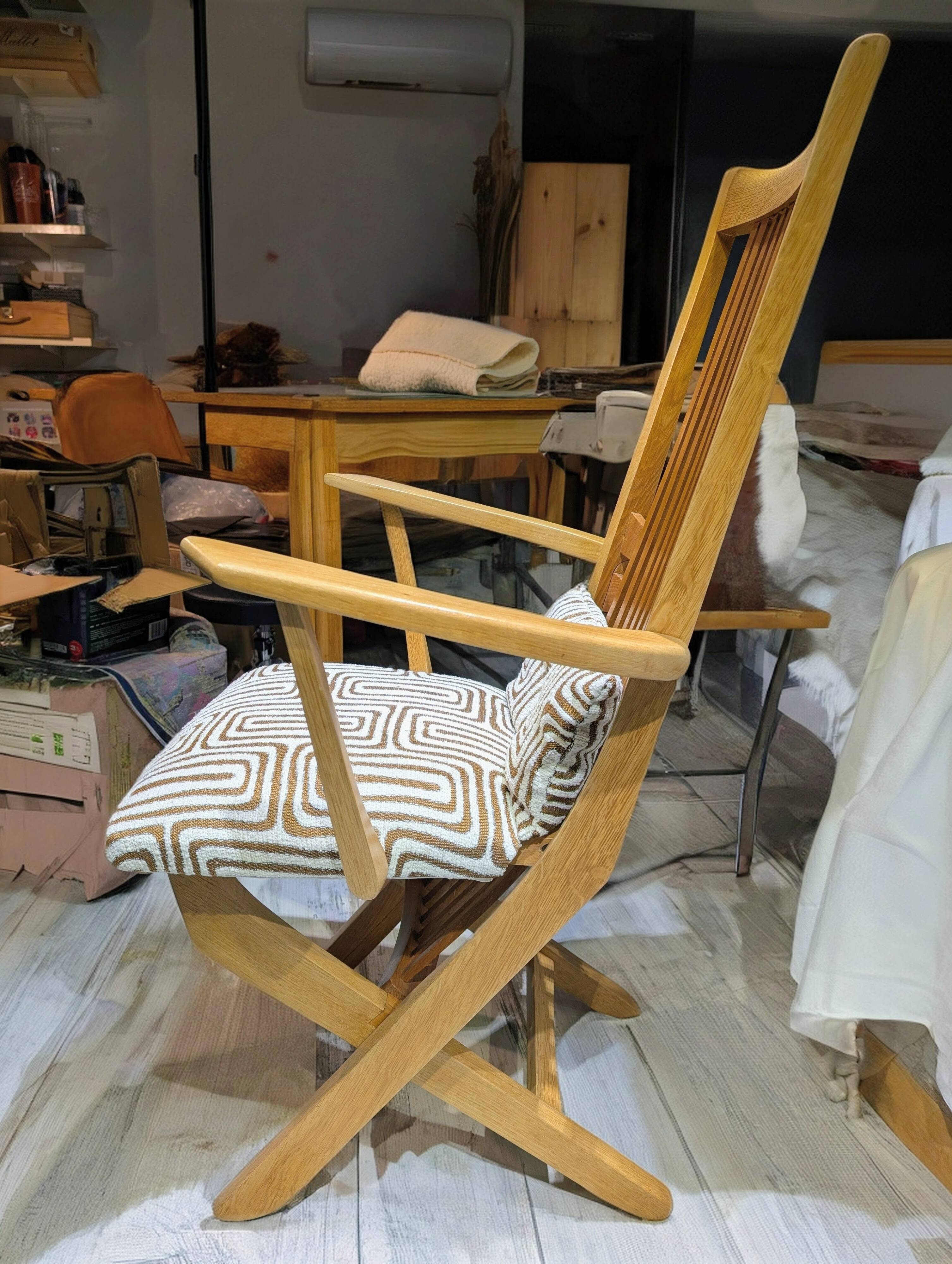 1960s boat reclining armchair