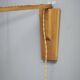 Czechoslovak Rattan and Wood Swing Arm Wall Lamp, 1960s