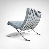 Barcelona lounge chair MR90 by Mies van der Rohe for Knoll 1980s