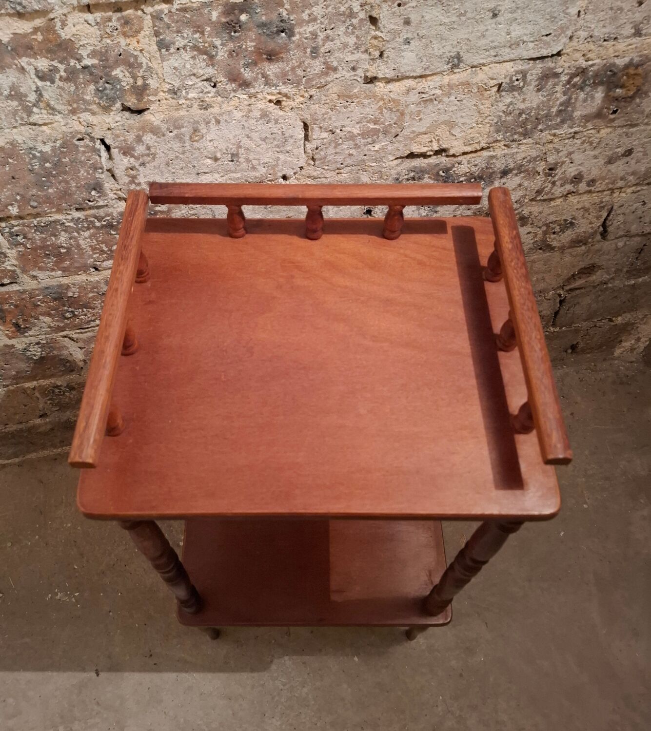 Small vintage wooden console