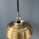 Mid-Century aluminium pendant with orange lacquer