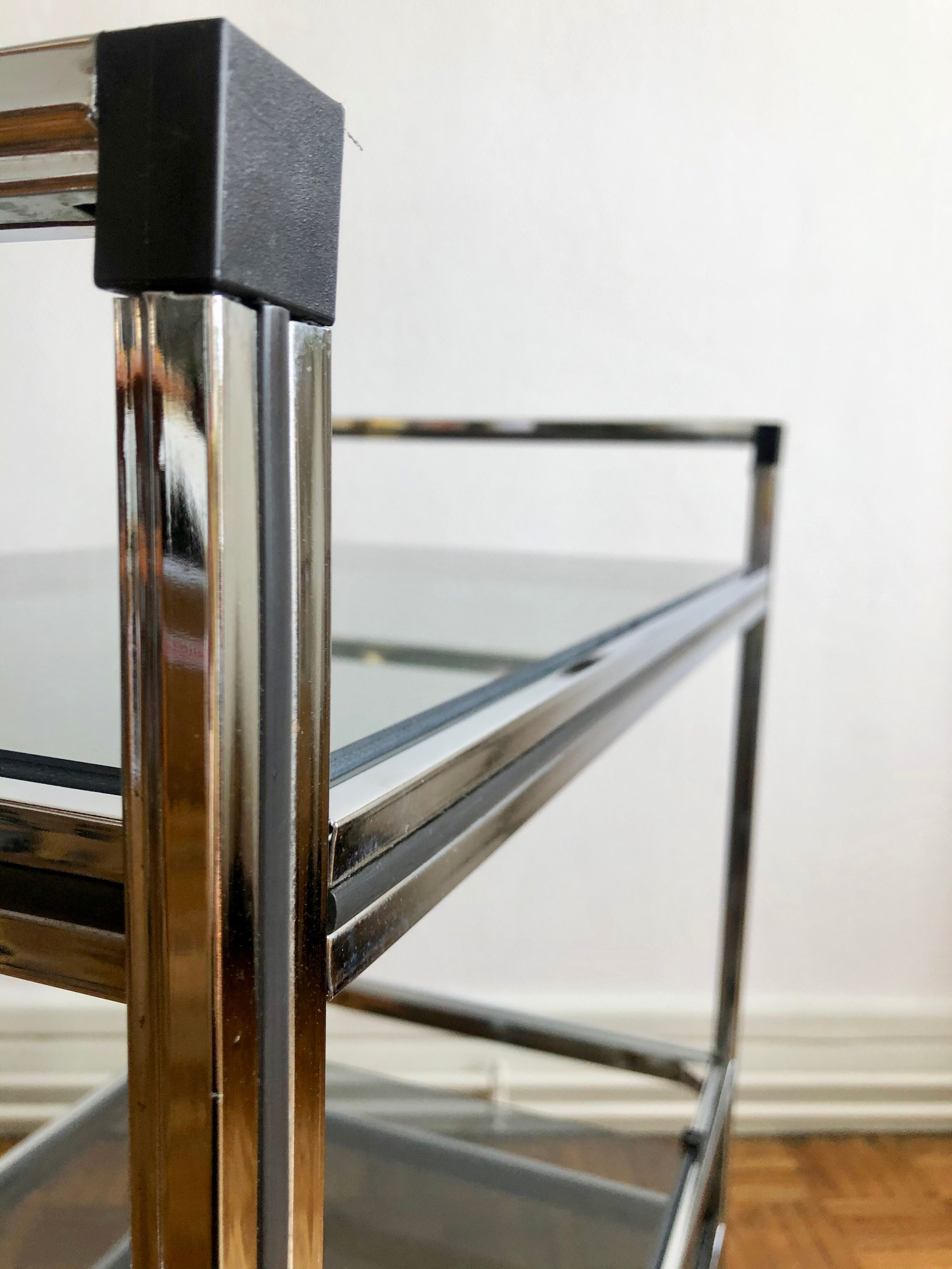 1970 Glasses chrome and smoked glass