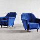 Fauteuils italiens du milieu du siècle par Ico Parisi pour Ariberto Colombo, années 1950, Set de 2