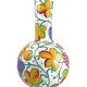 Large 1980s decorative vase hand painted enamel height. 63 cm. Italian manuf. Paolo MARIONI