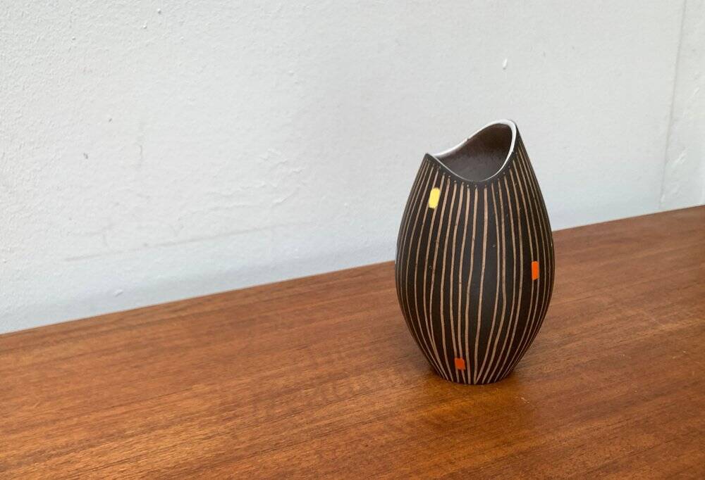West German Vase in Ceramic WGP Fish Mouth from the Mid-Century by Steuler, 1960s