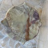 Table basse laiton et marbre