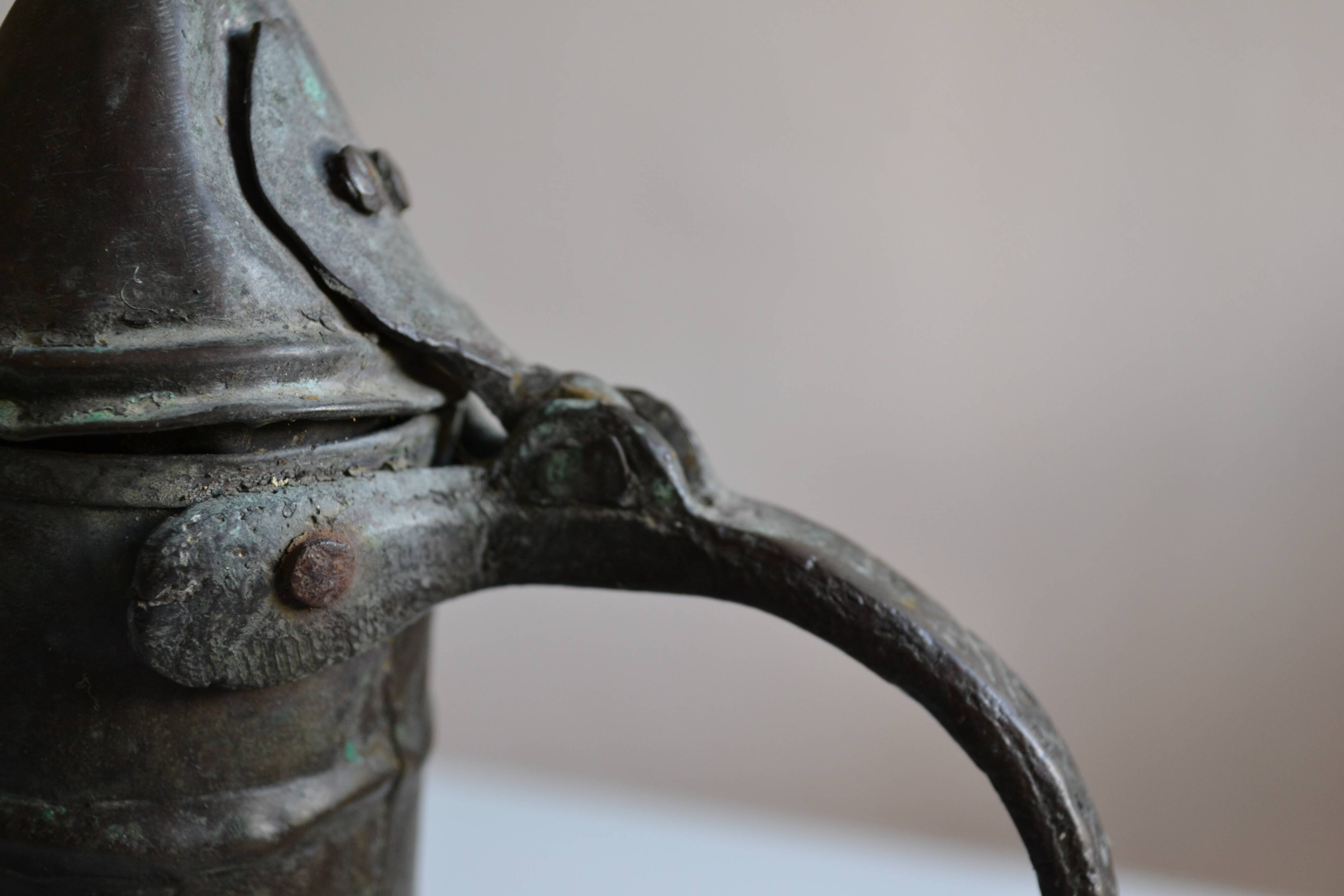 Ottoman copper jug Islamic Art 19th century