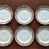 11 assiettes à dessert Raynaud vintage