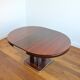 Round dining table with extension 1970s Italian design