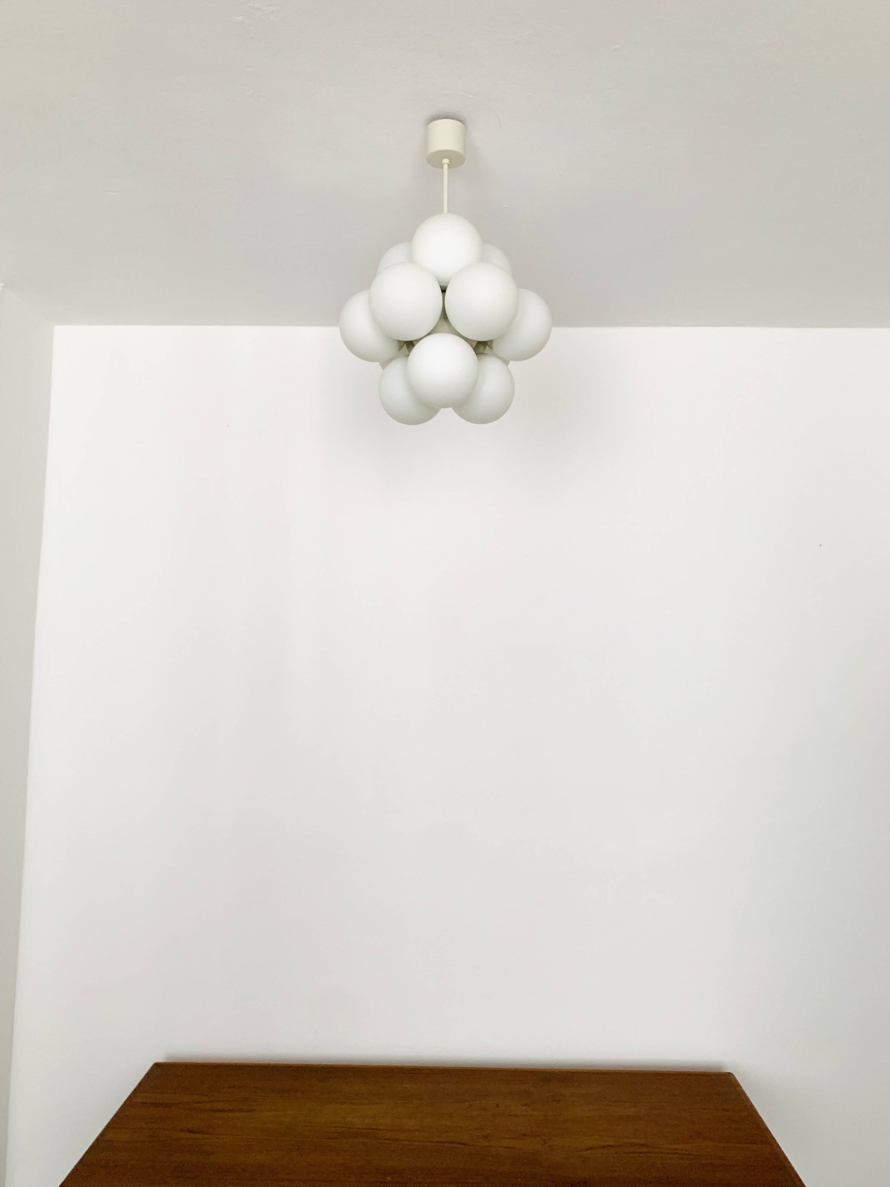 Opaline Sputnik Chandelier by Kaiser Leuchten