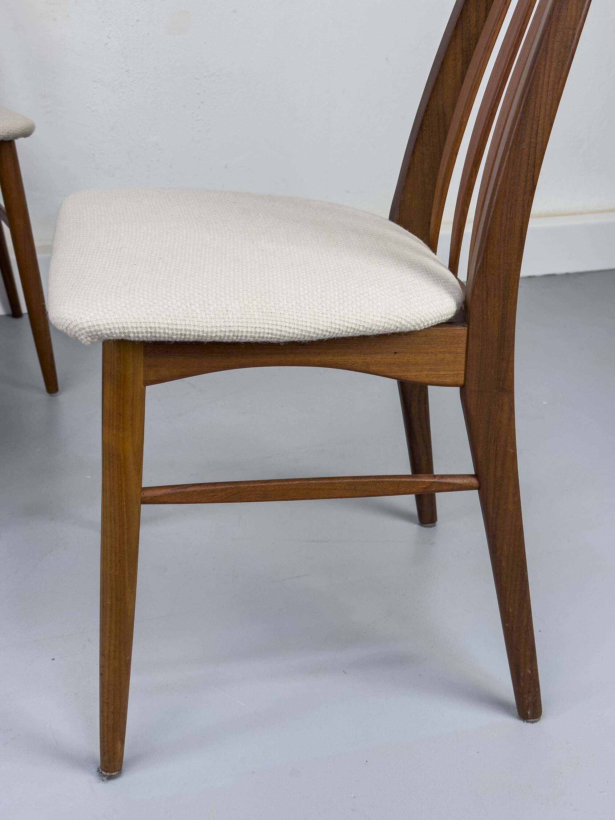 Chaises Eva en Teck par Niels Koefoed pour Koefoeds Hornslet, 1960s, Set de 6