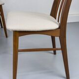 Chaises Eva en Teck par Niels Koefoed pour Koefoeds Hornslet, 1960s, Set de 6