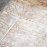 Chenille armchair with brushed aluminum profiles, 1970s