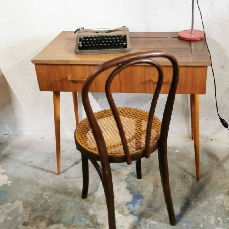 Vintage sewing machine console